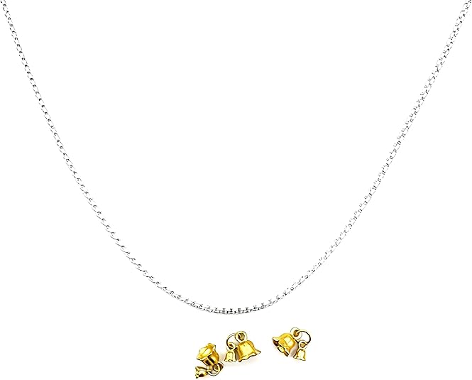 FZ351 Large & Small Rose Duo Pants Charm a Romantic Pocket Chain Blending Bloom & Bud Contrast