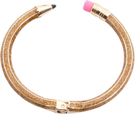 Betsey Johnson Pencil Hinged Bangle Bracelet