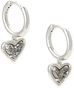 Kendra Scott Ari Heart Huggie Earrings for Women, Fashion Jewelry